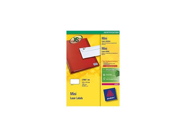 Avery laser 38.1x21.2 L7651 (25) 